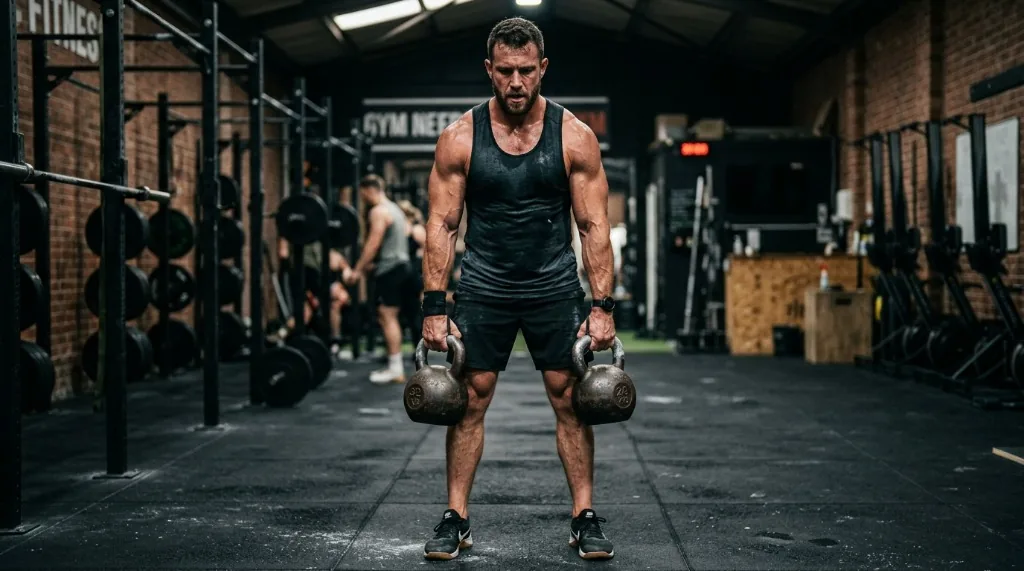 Supporting illustration 2 for Kettlebell Hang Exercise: Build Strength, Grip, and Core Stability