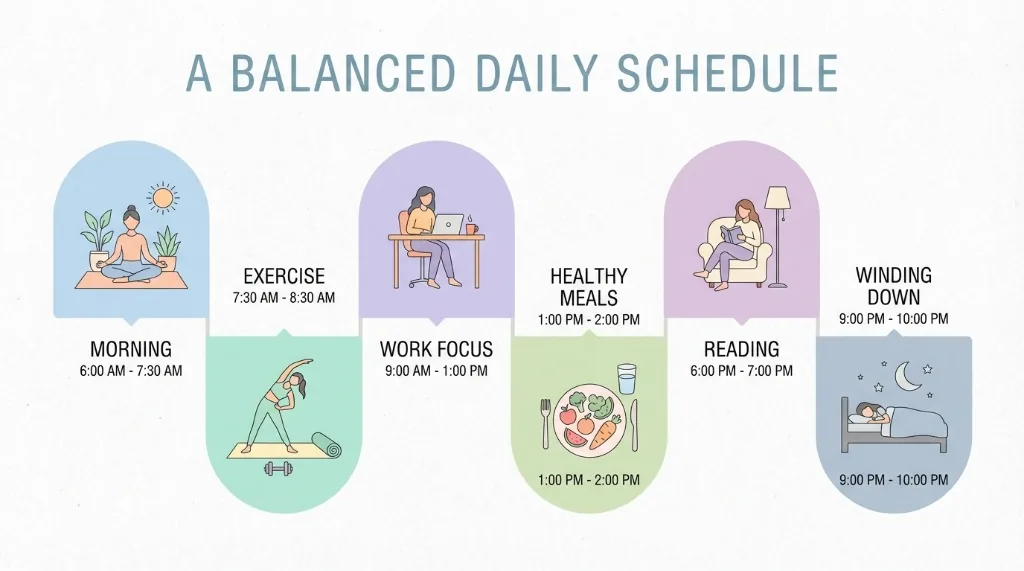 Supporting illustration 3 for How to Build a Daily Routine for Mental Clarity: 7 Steps to a Focused Mind
