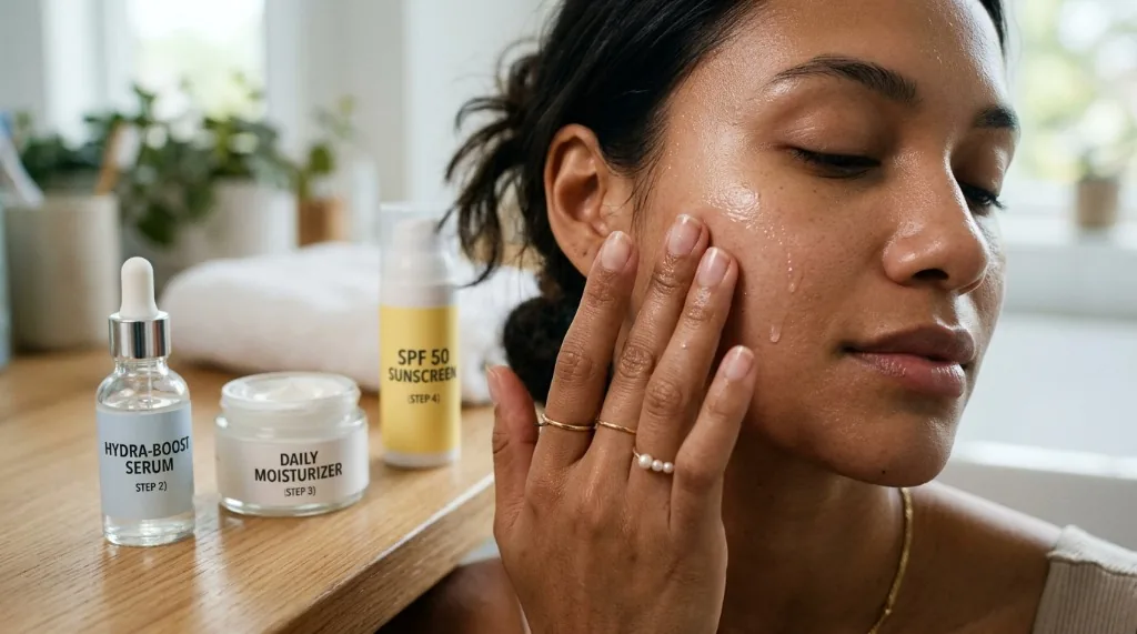 Supporting illustration 3 for How to Layer Skincare Products Effectively: Step-by-Step Guide for Maximum Benefits